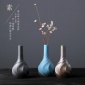 厂家现代简约粗陶日式花器手工创意花瓶家居软装饰品花插摆件