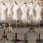 女装店服装模特道具 半身模特女橱窗展示模特半身包布实木模特
